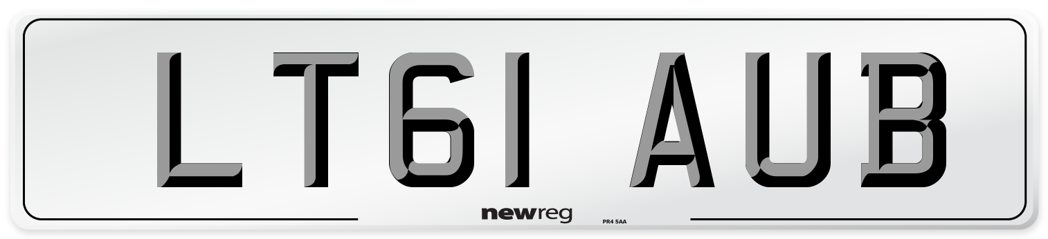 LT61 AUB Number Plate from New Reg